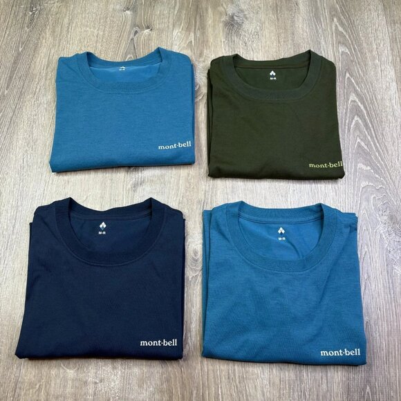 Montbell Mens Soft Touch Comfort Lightweight T-Shirt M Medium Lot Of 4 Shirts - Picture 1 of 16